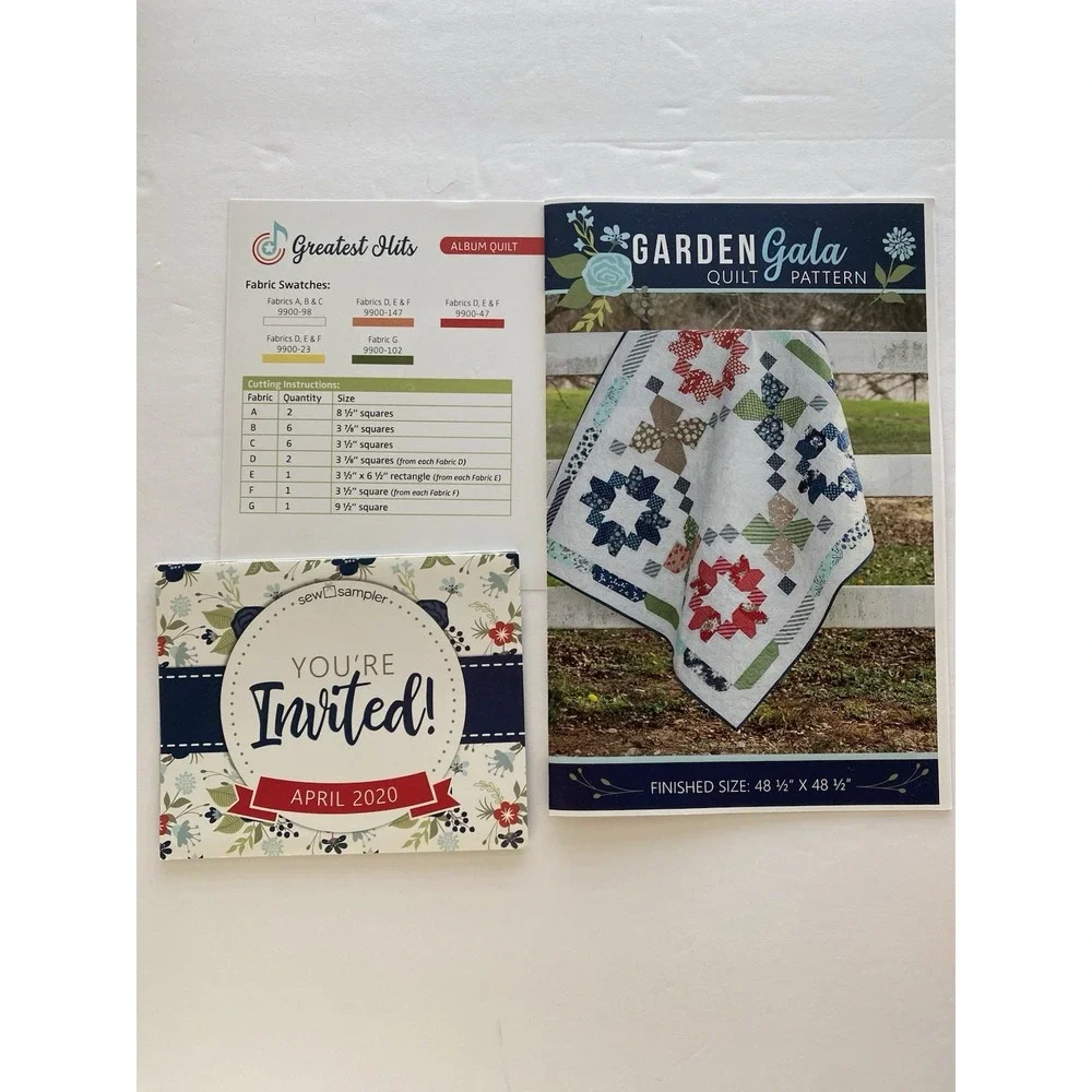 Sew Sampler Box Bonnie & Camille For Moda Fabrics NIP April 2020 Quilt Kit